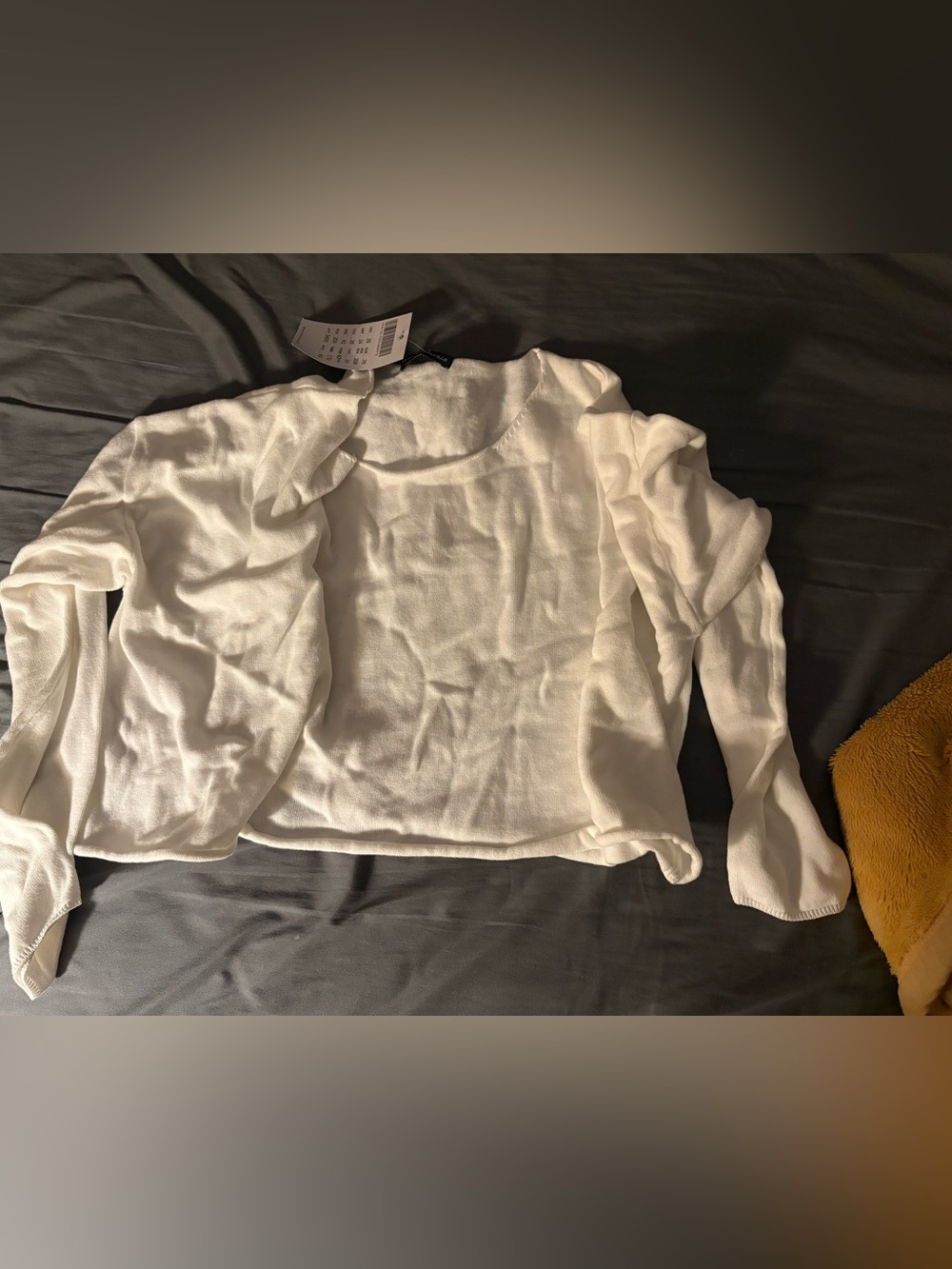 Brandy Melville cropped Cameron sweater white NWT